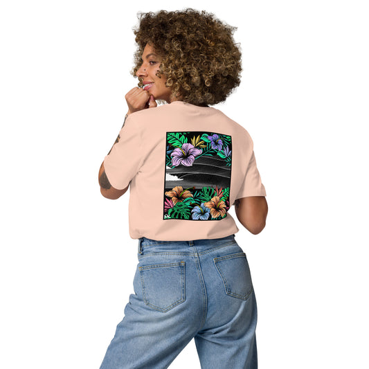 Sous les tropiques - T shirt long Femme Coton BIO